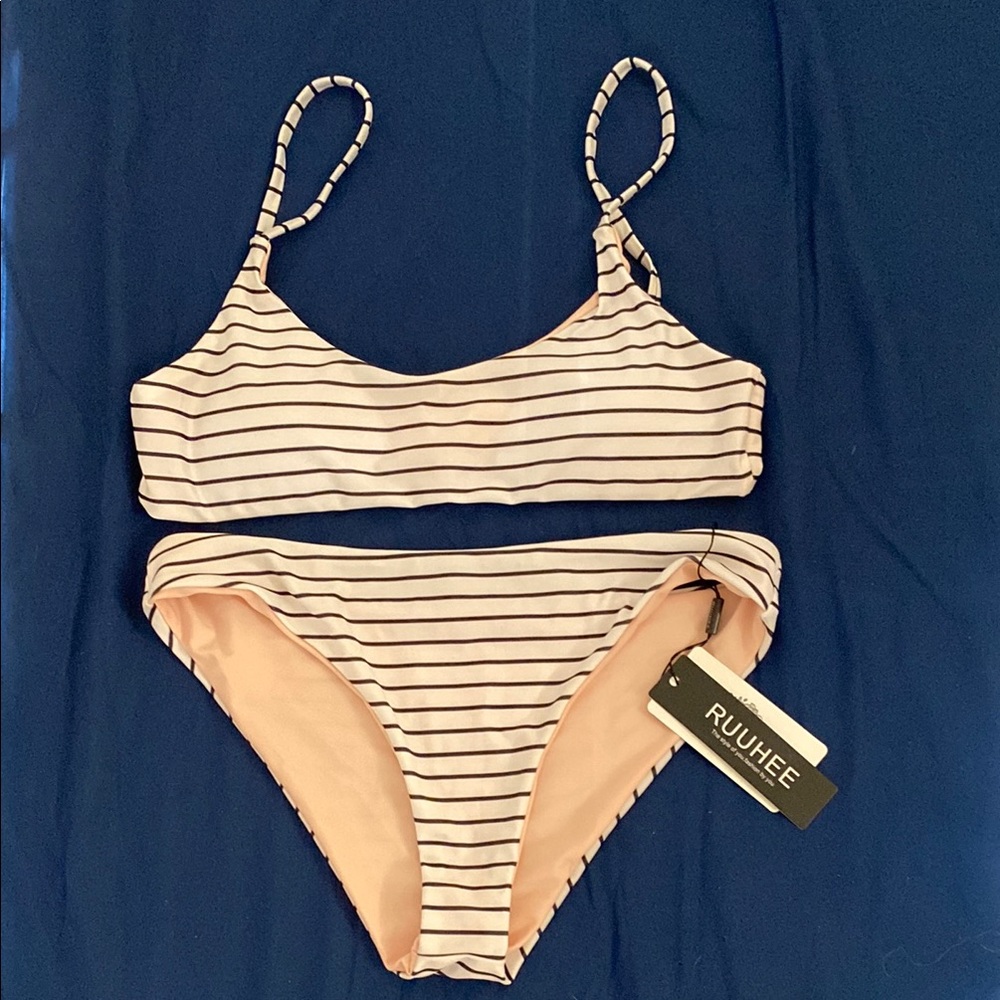 RUUHEE Striped Bikini Set